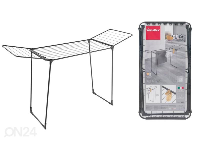 Сушилка для белья Hydra Onyx 18 м, черная увеличить