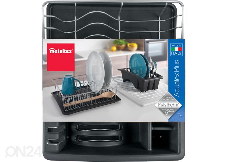 Сушилка для посуды Aquatex Plus, 35x30x12 см, серебро увеличить