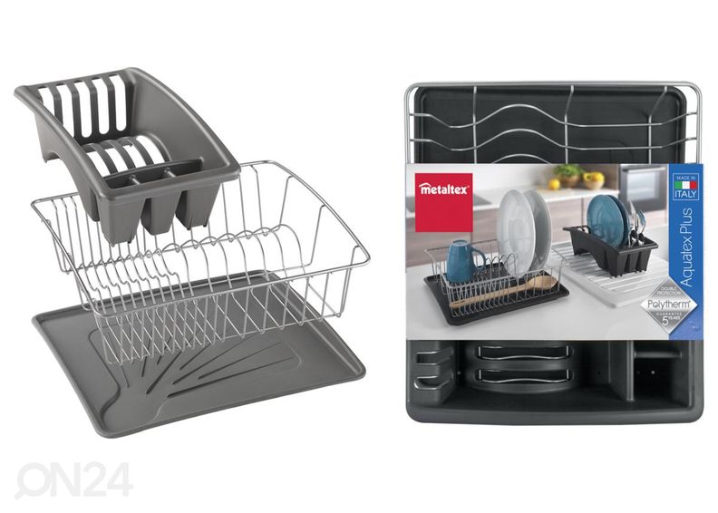 Сушилка для посуды Aquatex Plus, 35x30x12 см, серебро увеличить