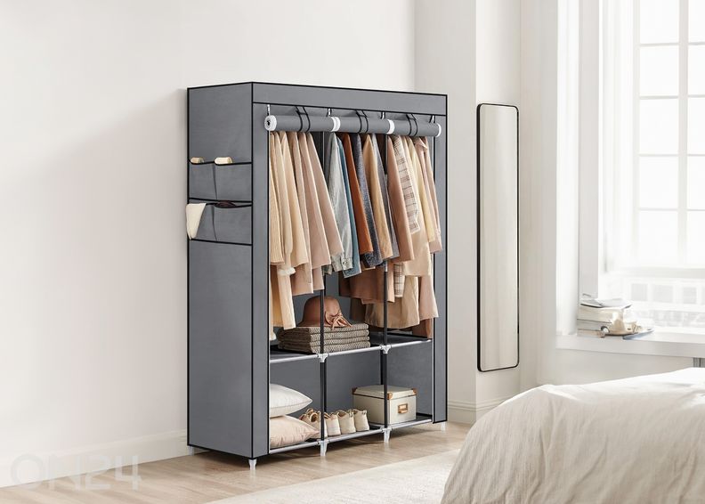 Текстильный шкаф, серый увеличить