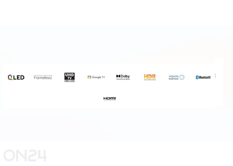 Телевизор Sharp 55" (139 см) QLED 4K Ultra HD Google TV, Dolby Vision, Dolby Atmos увеличить