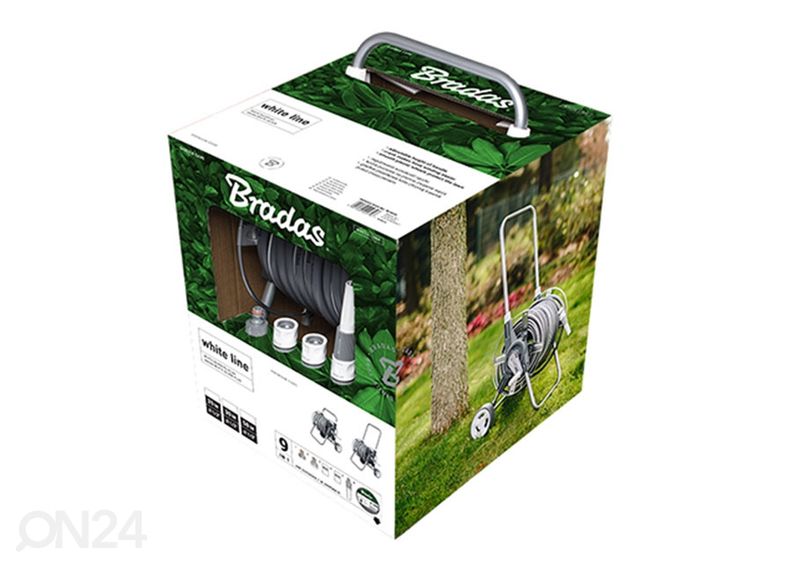 Тележка для шланга Bradas White Silver Plus 20 м увеличить
