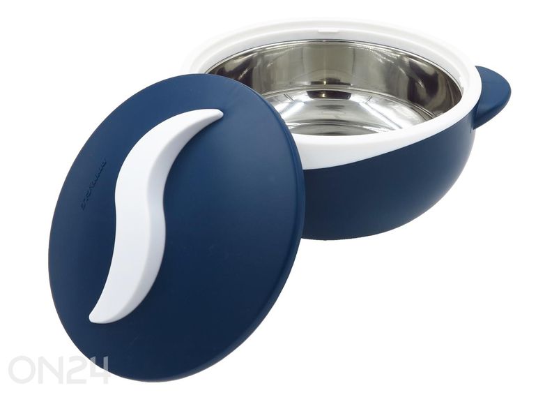 Термос-кастрюля 2,5 л, сине-белый увеличить