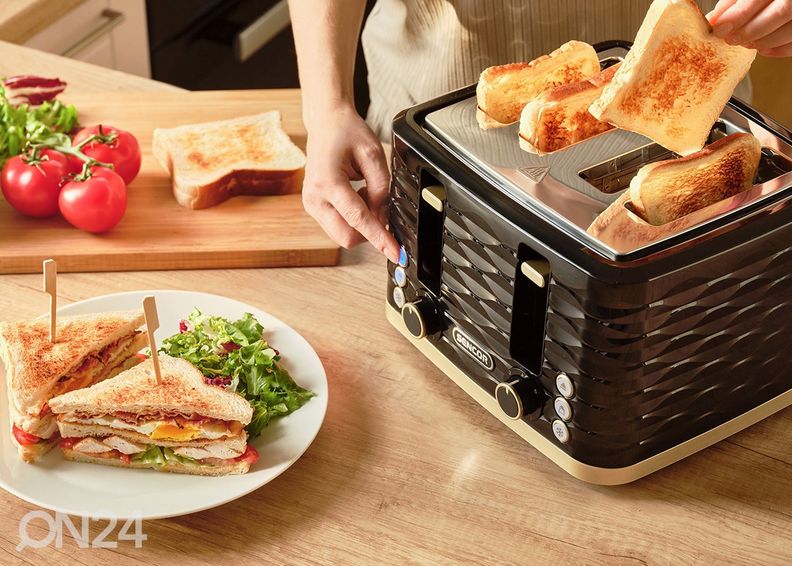 Тостер на 4 ломтика Sencor STS7551BK, черный увеличить