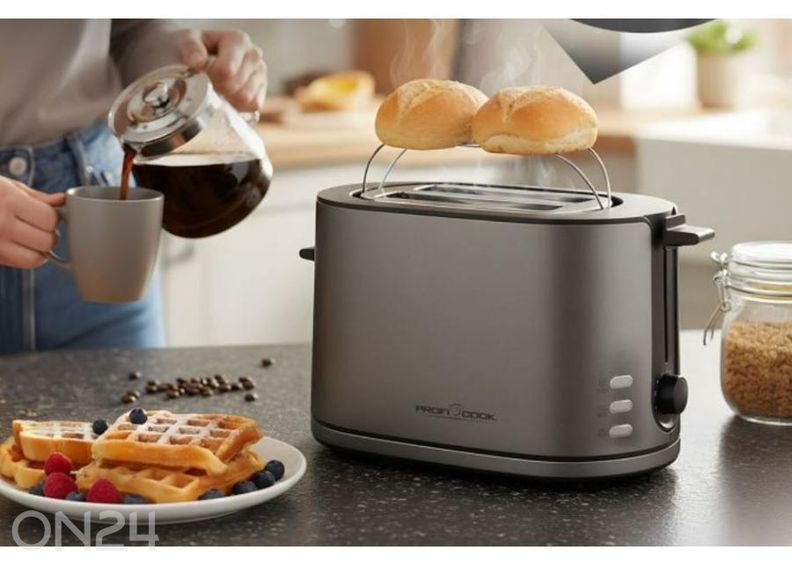 Тостер ProfiCook PC-TA 1291, графитовый увеличить