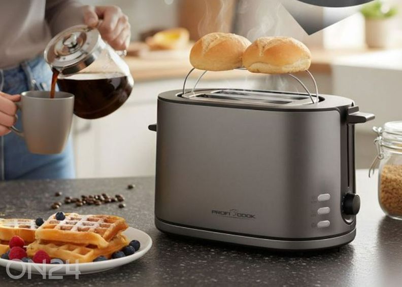 Тостер ProfiCook PC-TA 1291, графитовый увеличить