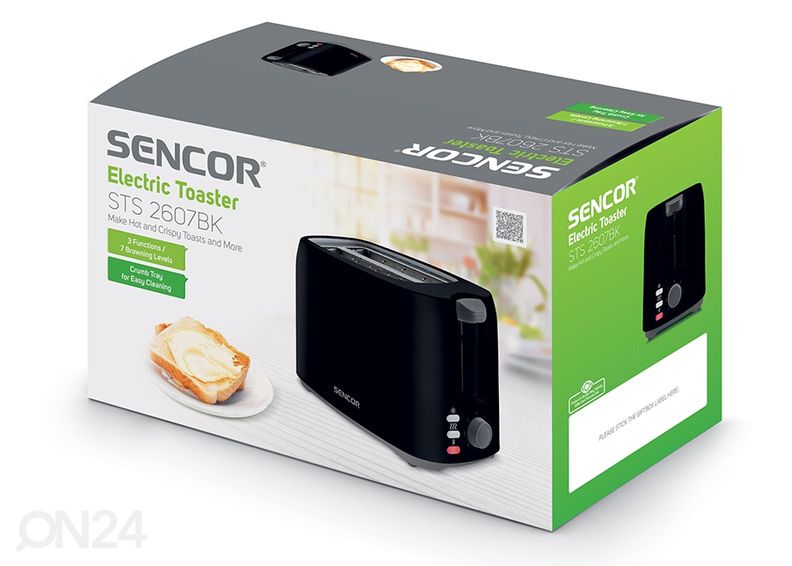 Тостер Sencor Metallic STS2607BK увеличить