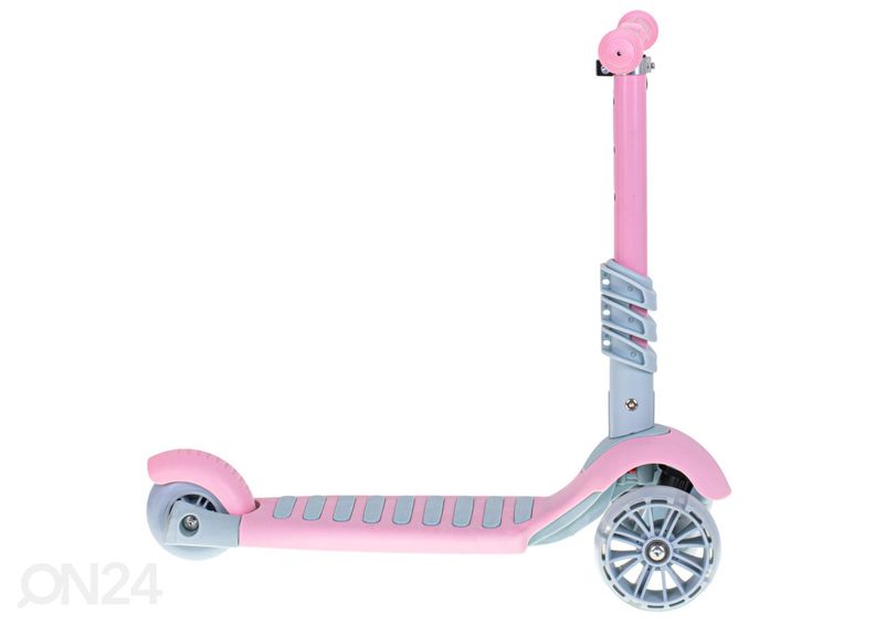 Трехколесный самокат с сиденьем и светодиодными фонарями увеличить