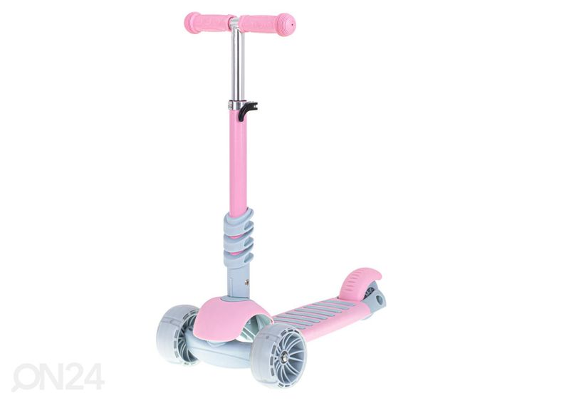 Трехколесный самокат с сиденьем и светодиодными фонарями увеличить