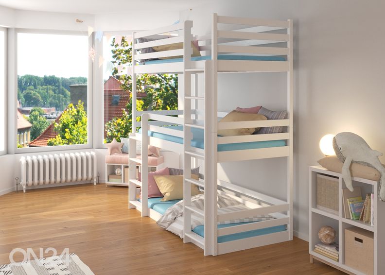 Трехъярусная кровать Lena II 80x180 cm увеличить
