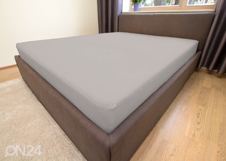 Трикотажная простынь на резинке 180x200 см увеличить