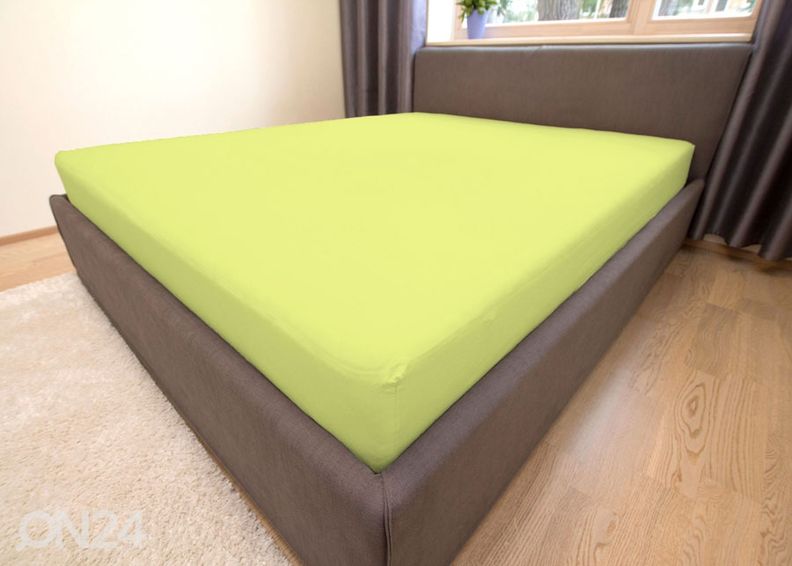 Трикотажная простынь на резинке 90x200 см увеличить