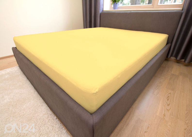 Трикотажная простынь на резинке 90x200 см увеличить