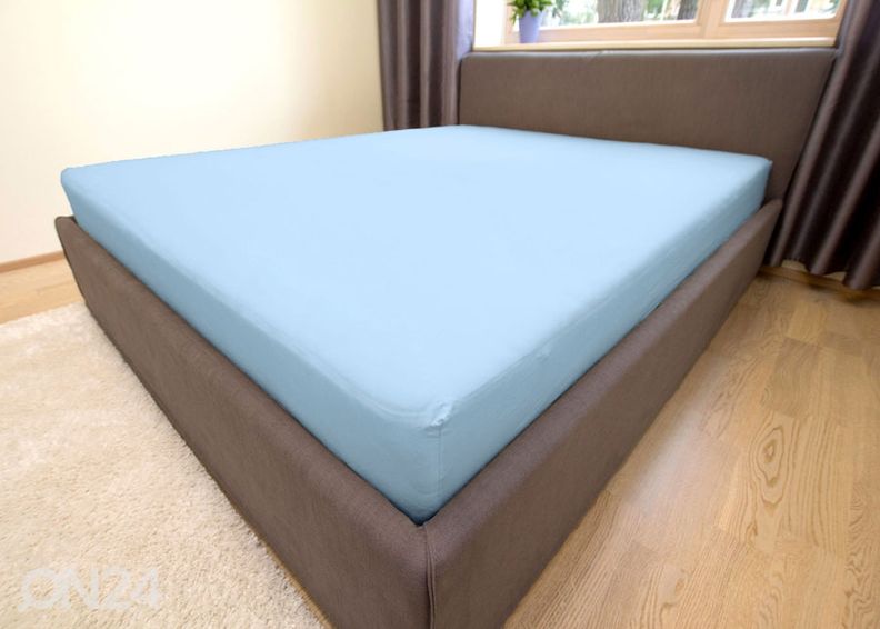 Трикотажная простынь на резинке 90x200 см увеличить