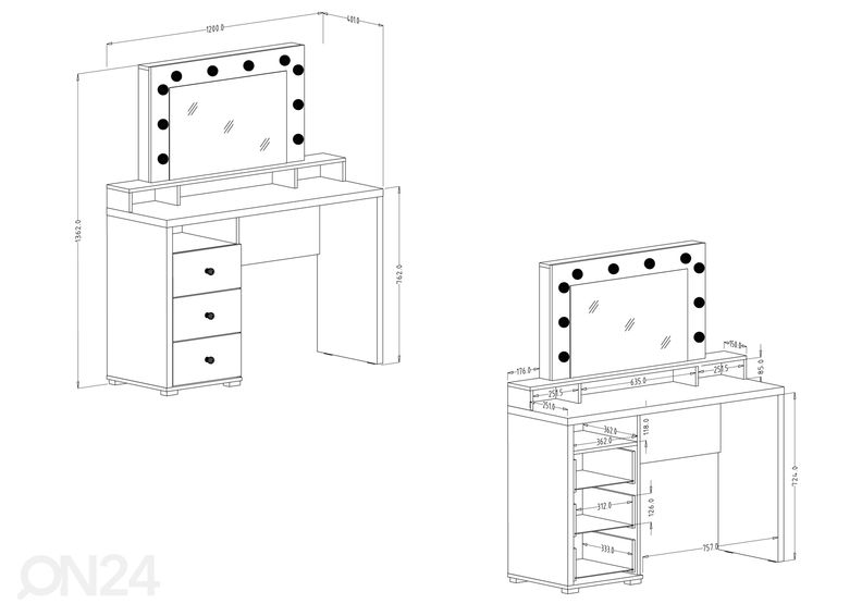 Туалетный столик увеличить