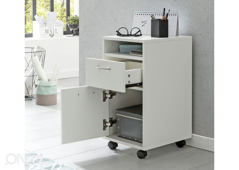 Тумба мобильная, белый увеличить