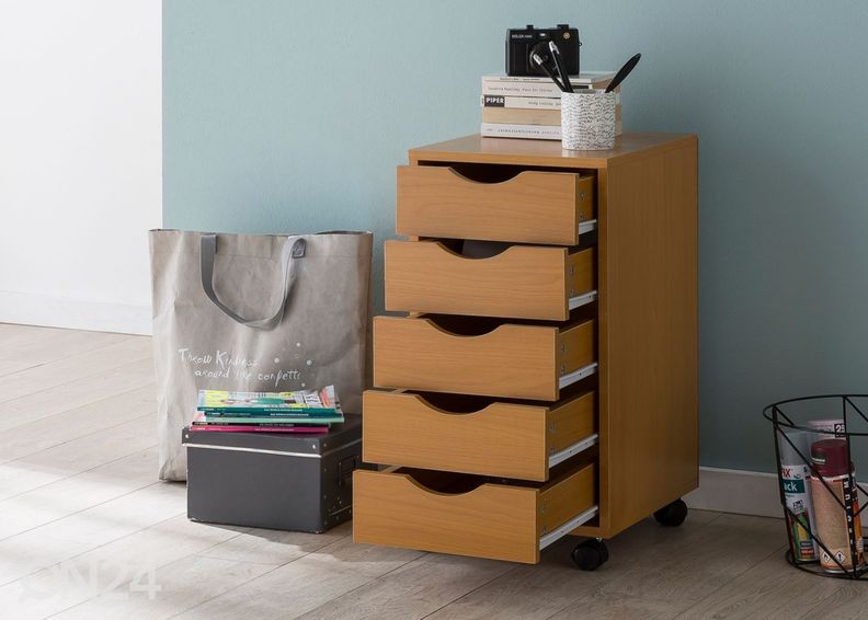 Тумба мобильная, бук увеличить