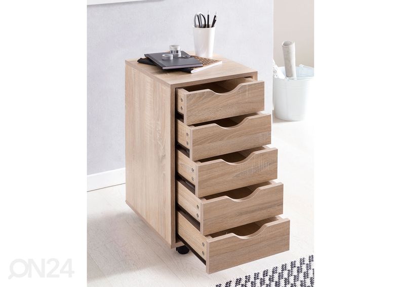 Тумба мобильная, сонома дуб увеличить