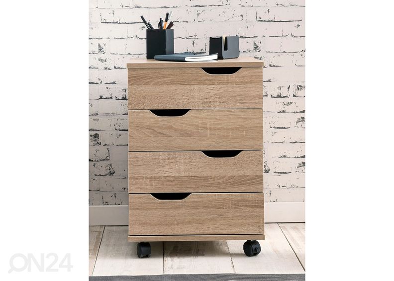 Тумба мобильная, сонома дуб увеличить