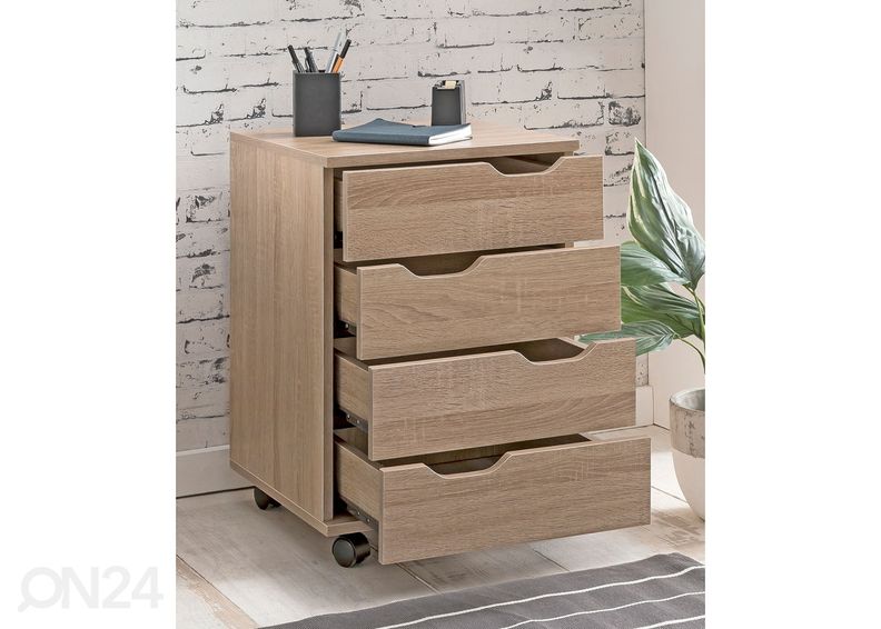 Тумба мобильная, сонома дуб увеличить