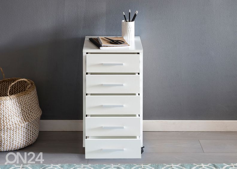 Тумба мобильная Lisa, белый увеличить