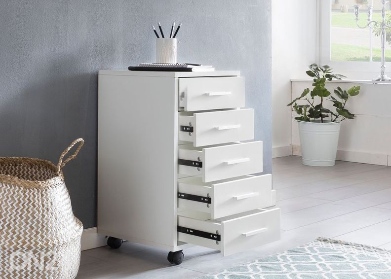 Тумба мобильная Lisa, белый увеличить