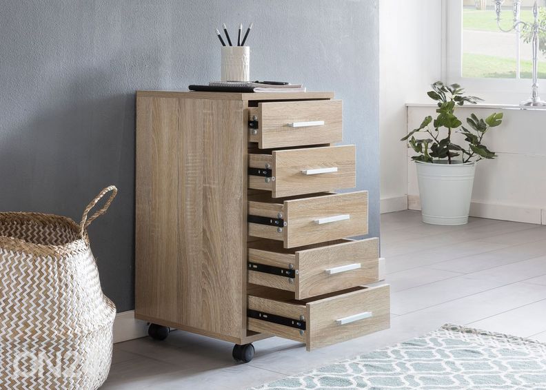 Тумба мобильная Lisa, сонома дуб увеличить