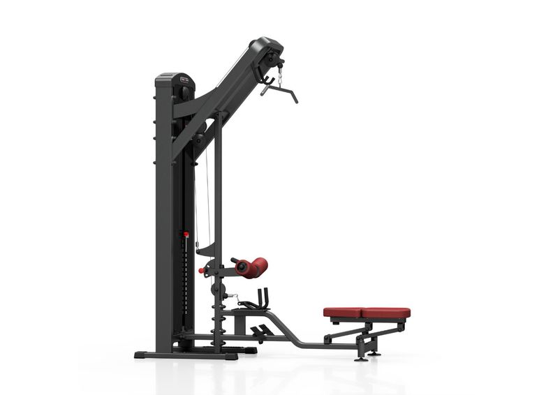 Тяга верхнего блока и тренажёр для гребли с тяжестями 2-in-1 Marbo Sport увеличить