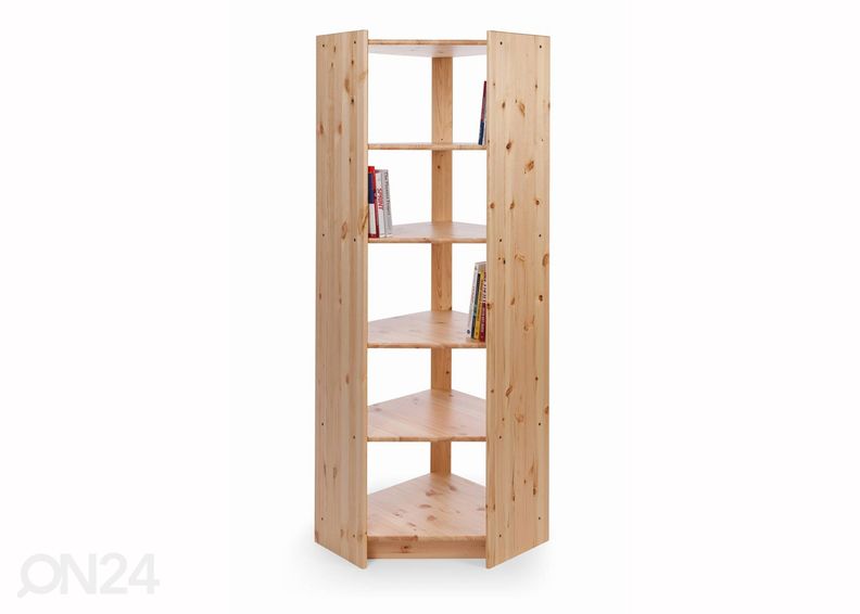 Угловая полка из массива дерева увеличить