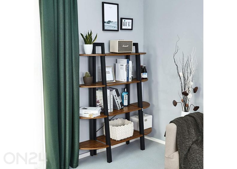 Угловая полка 125 см, коричневая увеличить