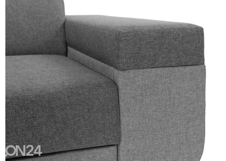 Угловой диван-кровать, серый увеличить