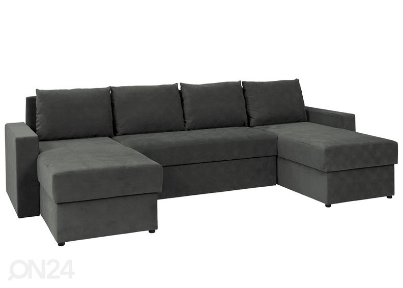 Угловой диван-кровать с двумя ящиками увеличить