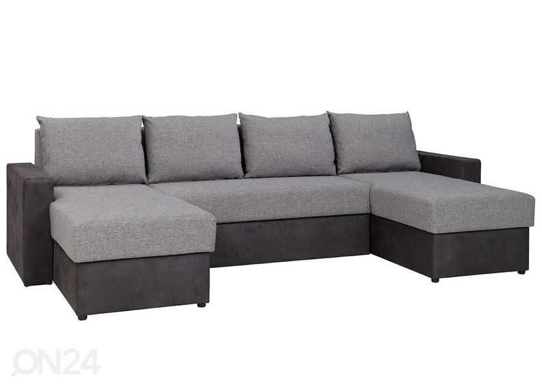 Угловой диван-кровать с двумя ящиками увеличить