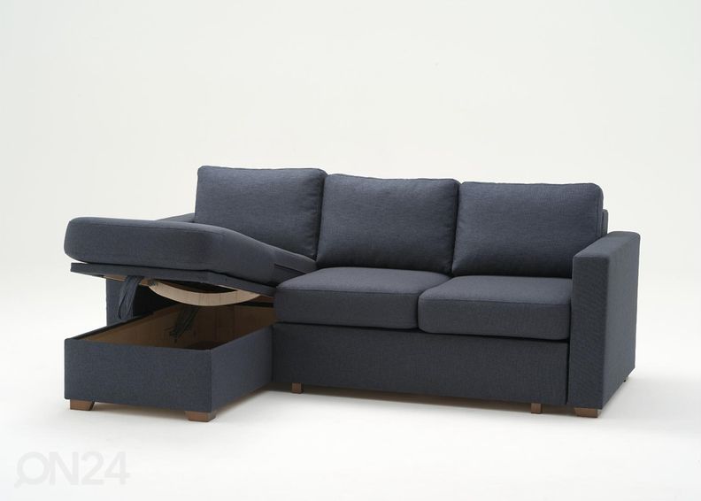 Угловой диван-кровать с двумя ящиками Berta увеличить