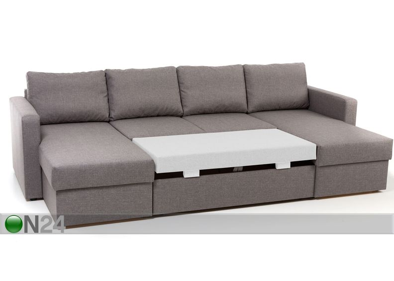 Угловой диван-кровать с двумя ящиками Mia увеличить