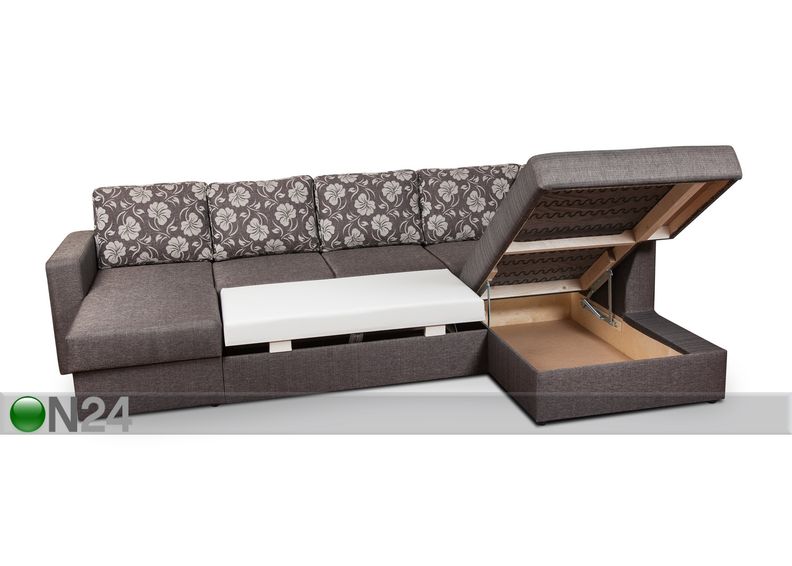 Угловой диван-кровать с двумя ящиками Rowena увеличить