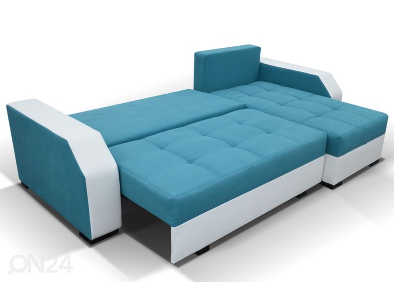 Угловой диван-кровать с ящиком увеличить