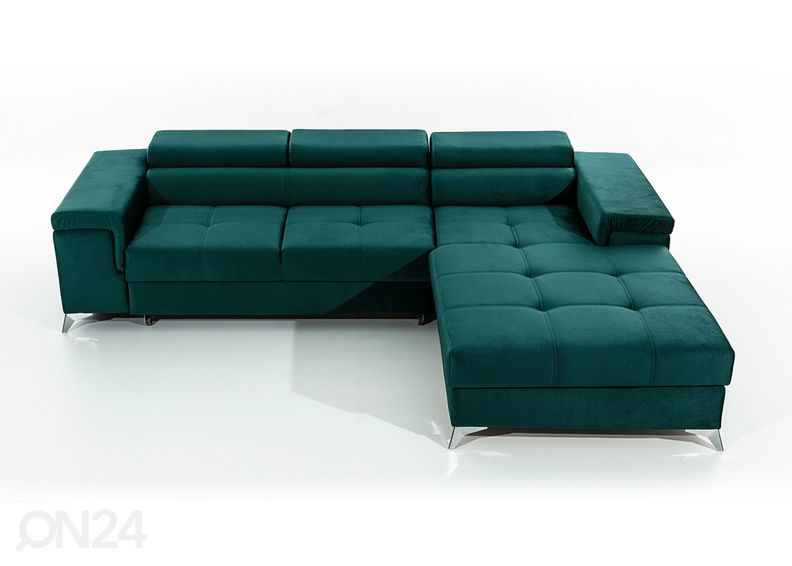 Угловой диван-кровать с ящиком увеличить