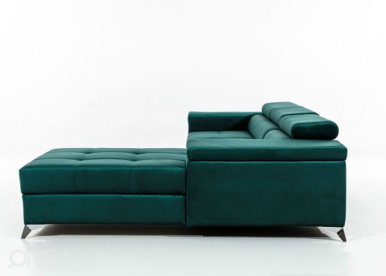 Угловой диван-кровать с ящиком увеличить