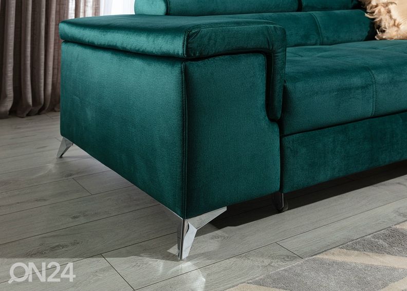 Угловой диван-кровать с ящиком увеличить