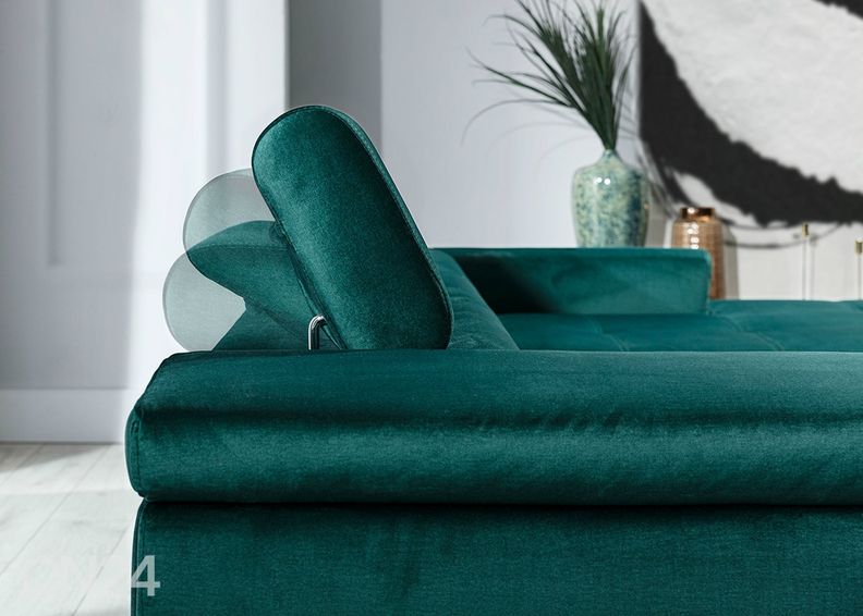 Угловой диван-кровать с ящиком увеличить