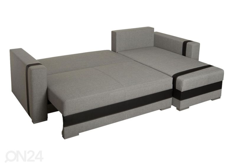Угловой диван-кровать с ящиком увеличить