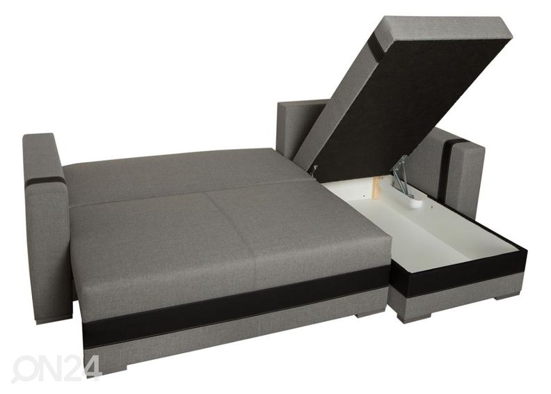 Угловой диван-кровать с ящиком увеличить