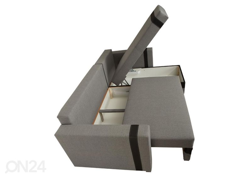 Угловой диван-кровать с ящиком увеличить