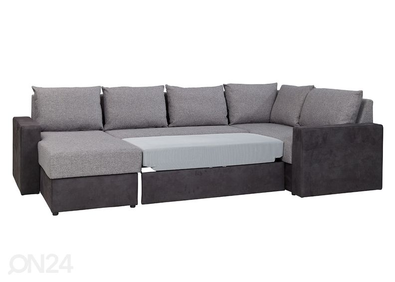 Угловой диван-кровать с ящиком увеличить