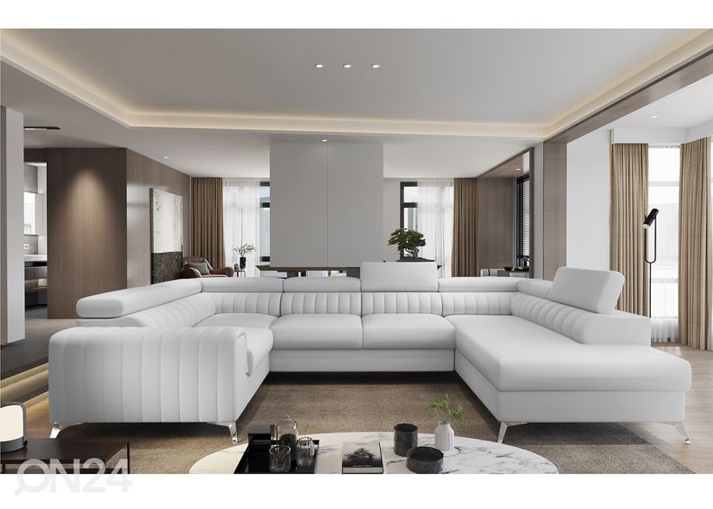 Угловой диван-кровать с ящиком увеличить