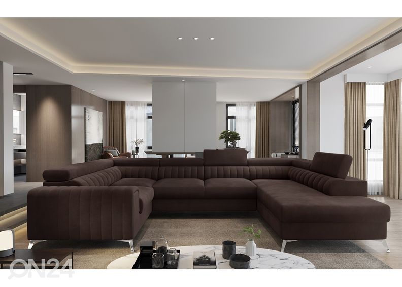 Угловой диван-кровать с ящиком увеличить