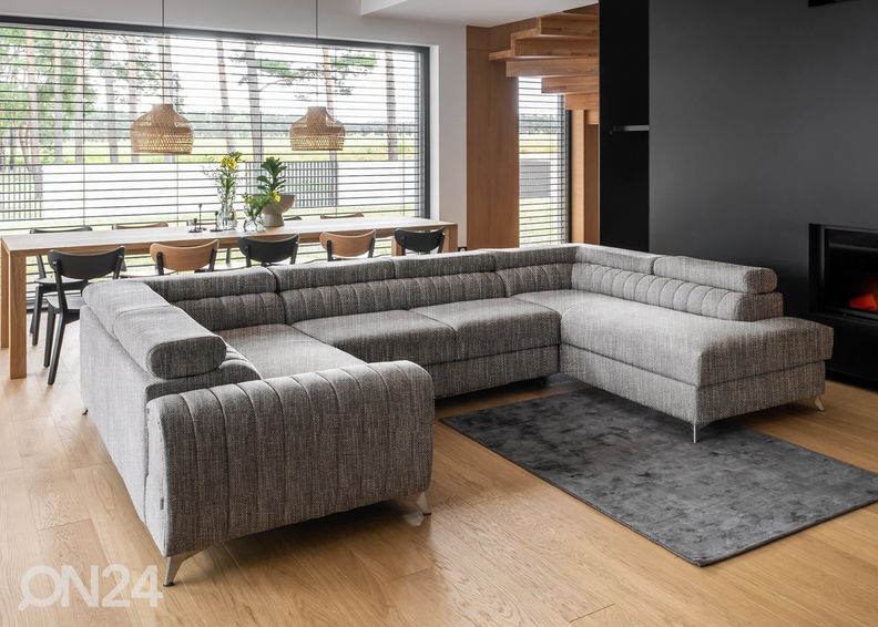 Угловой диван-кровать с ящиком увеличить