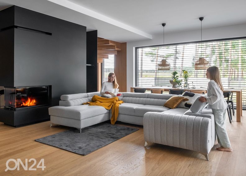 Угловой диван-кровать с ящиком увеличить