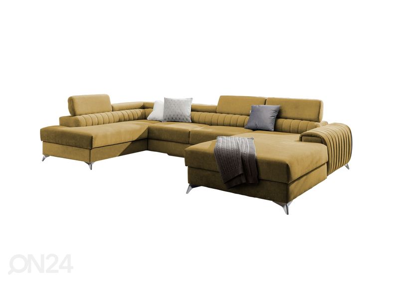 Угловой диван-кровать с ящиком увеличить